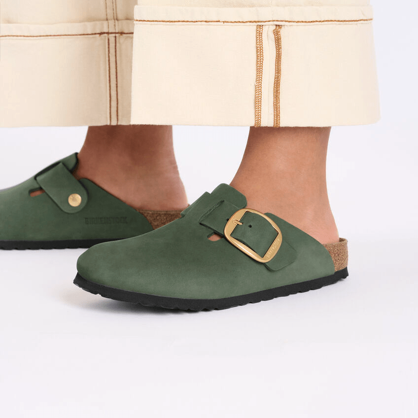 Boston Big Buckle | Nubuck | Thyme - Clog - Birkenstock