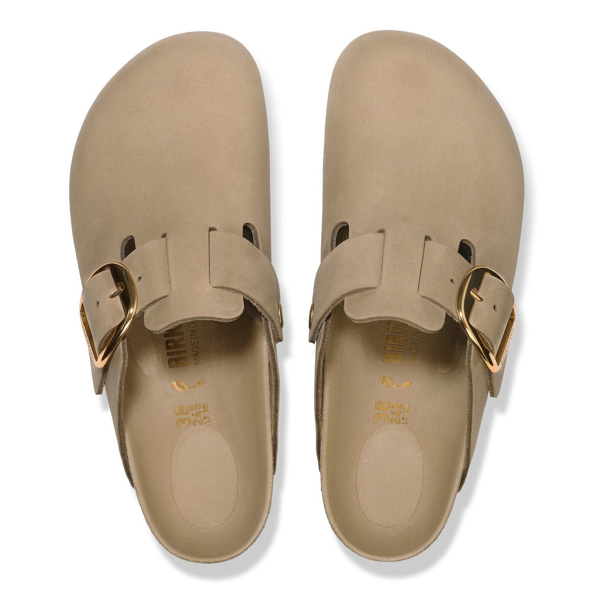 Boston Big Buckle | Oiled Leather | Tobacco Brown - clog - Birkenstock