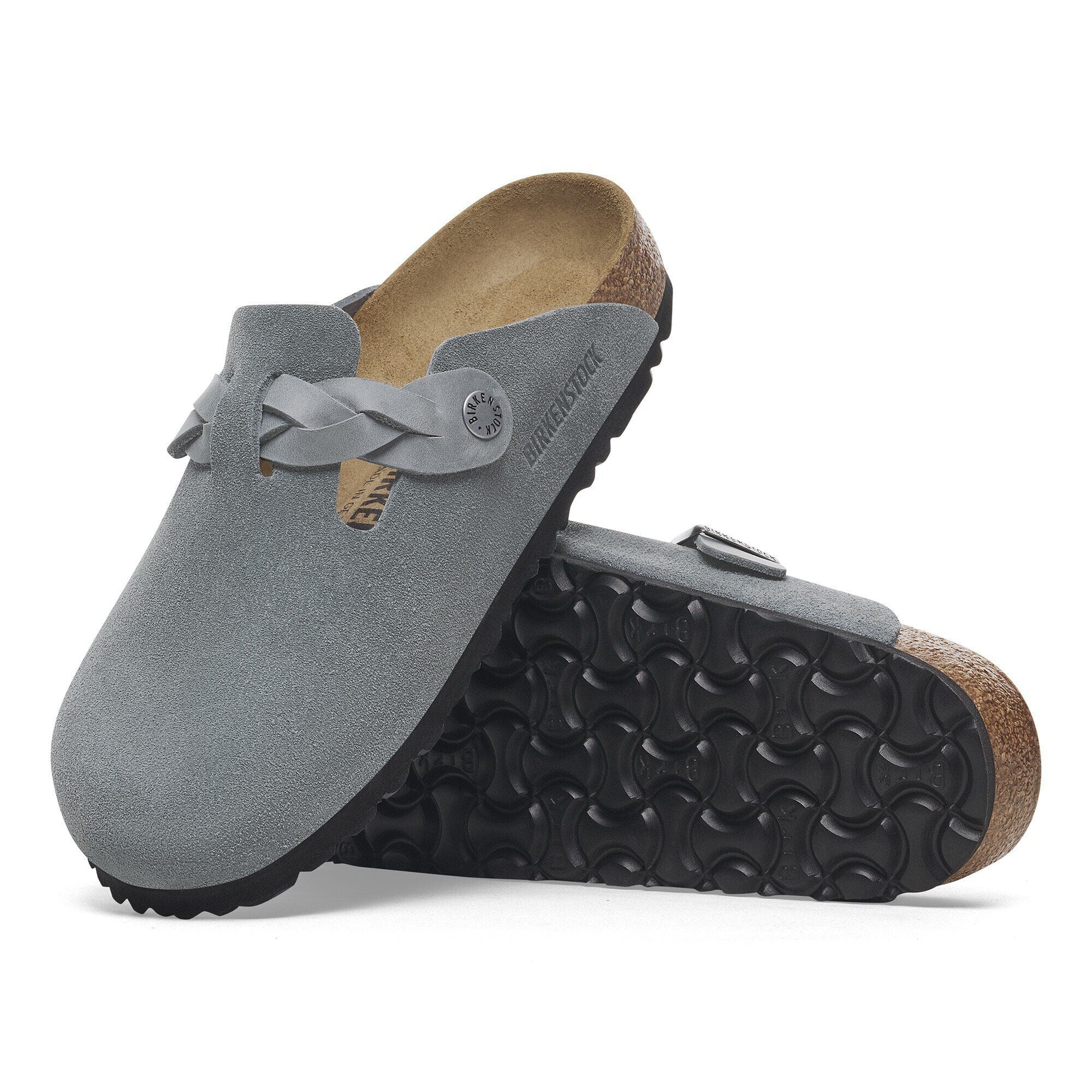 misa様【極美品】BIRKENSTOCK Boston グレー　スエード Boston Braid | Suede | Basalt Gray – Birkenstock Midtown