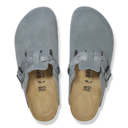 Boston Braid | Suede | Basalt Gray - clog - Birkenstock