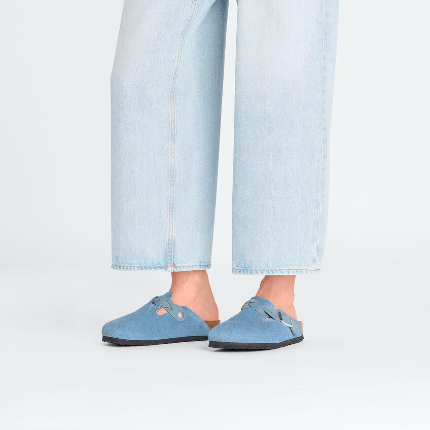 Boston Braid | Suede | Elemental Blue - Clog - Birkenstock