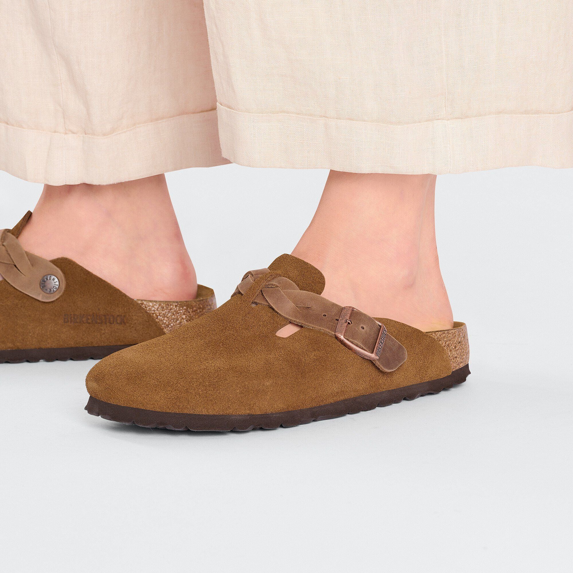 Boston Braid | Suede | Mink – Birkenstock Midtown