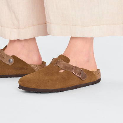Boston Braid | Suede | Mink - clog - Birkenstock