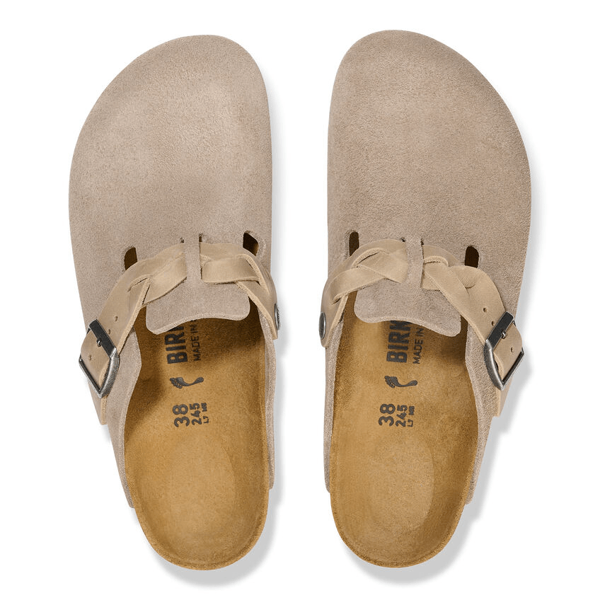 Boston Braid | Suede | Taupe - Clog - Birkenstock