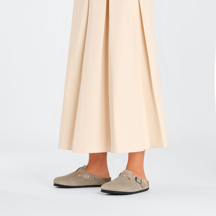 Boston Braid | Suede | Taupe – Birkenstock Midtown Boston Braid | Suede | Taupe – Birkenstock Midtown