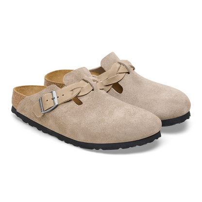 Boston Braid | Suede | Taupe - Clog - Birkenstock