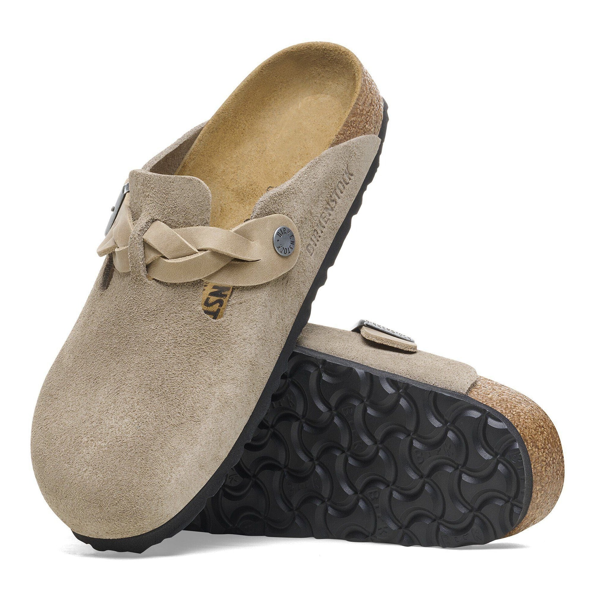 Boston Braid | Suede | Taupe - clog - Birkenstock