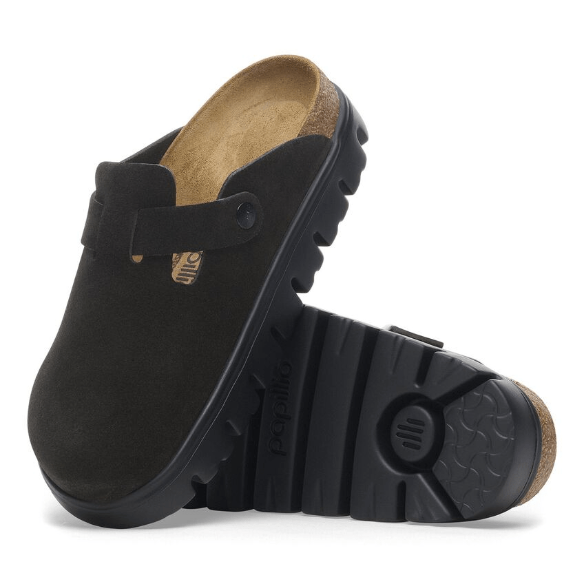 Boston Chunky | Suede | Black - Clog - Birkenstock