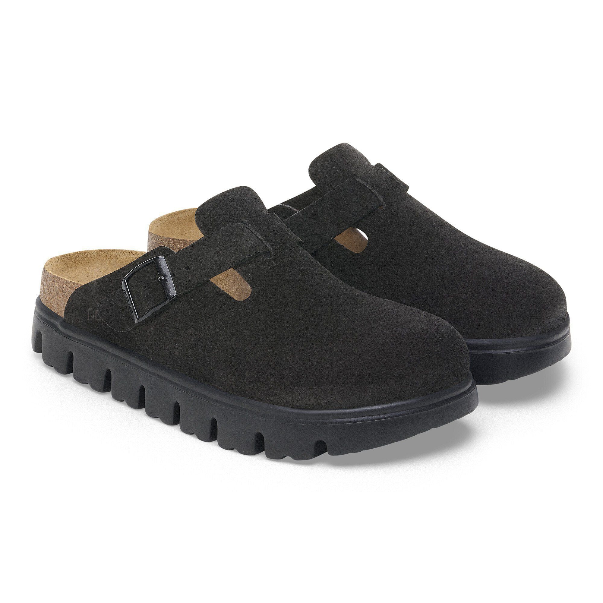 Boston Chunky | Suede | Black – Birkenstock Midtown