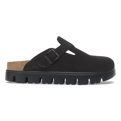 Boston Chunky | Suede | Black - Clog - Birkenstock