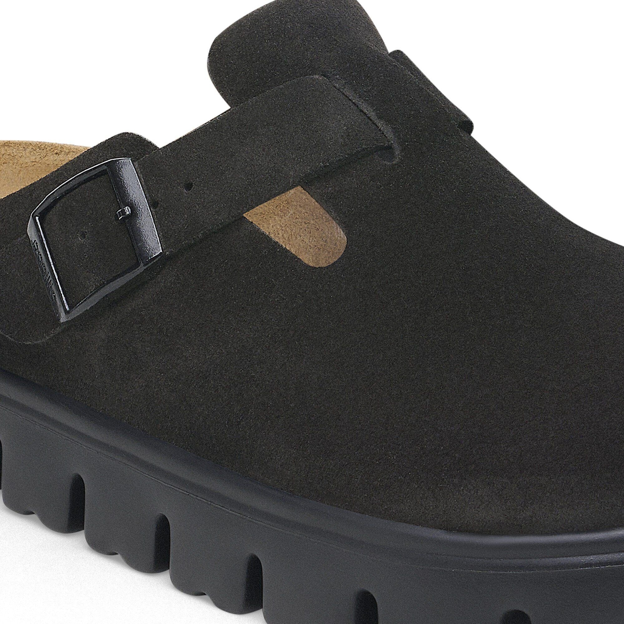 Boston Chunky | Suede | Black – Birkenstock Midtown