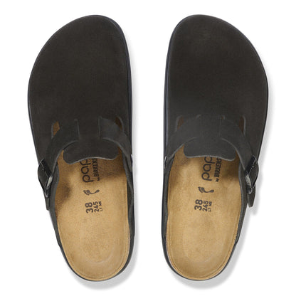 Boston Chunky | Suede | Black - clog - Birkenstock