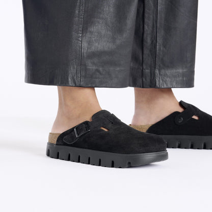 Boston Chunky | Suede | Black - clog - Birkenstock