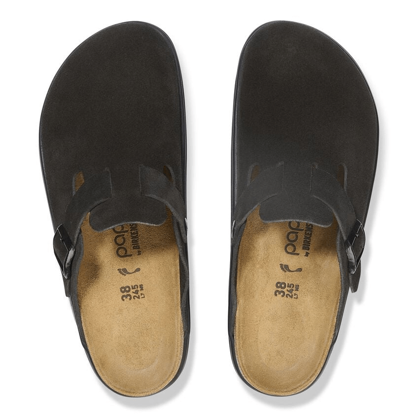 Boston Chunky | Suede | Black - Clog - Birkenstock