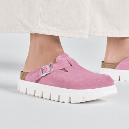 Boston Chunky | Suede | Candy Pink - Clog - Birkenstock