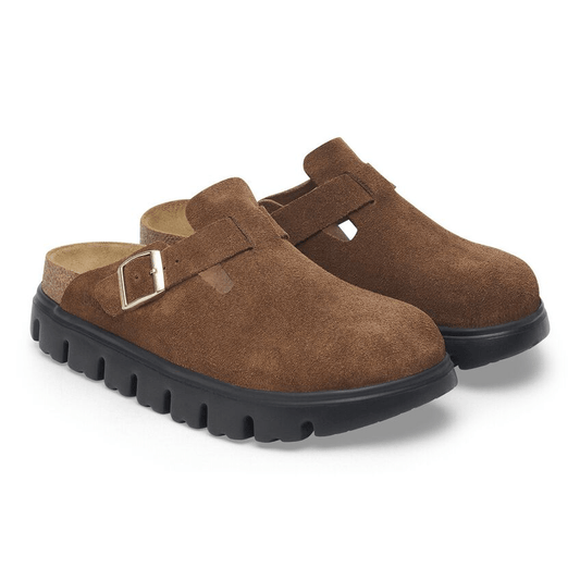 Boston Chunky | Suede | Dark Tea - clog - Birkenstock