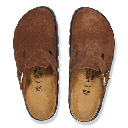 Boston Chunky | Suede | Dark Tea - clog - Birkenstock
