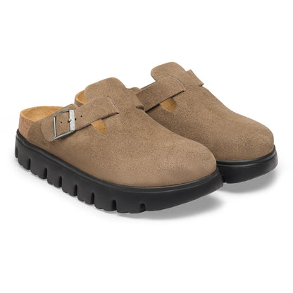 Boston Chunky | Suede | Gray Taupe - clog - Birkenstock