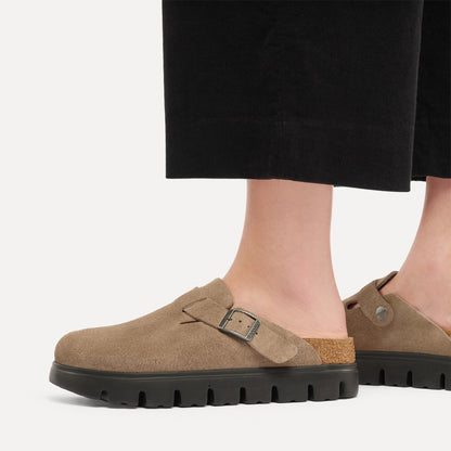 Boston Chunky | Suede | Gray Taupe - clog - Birkenstock