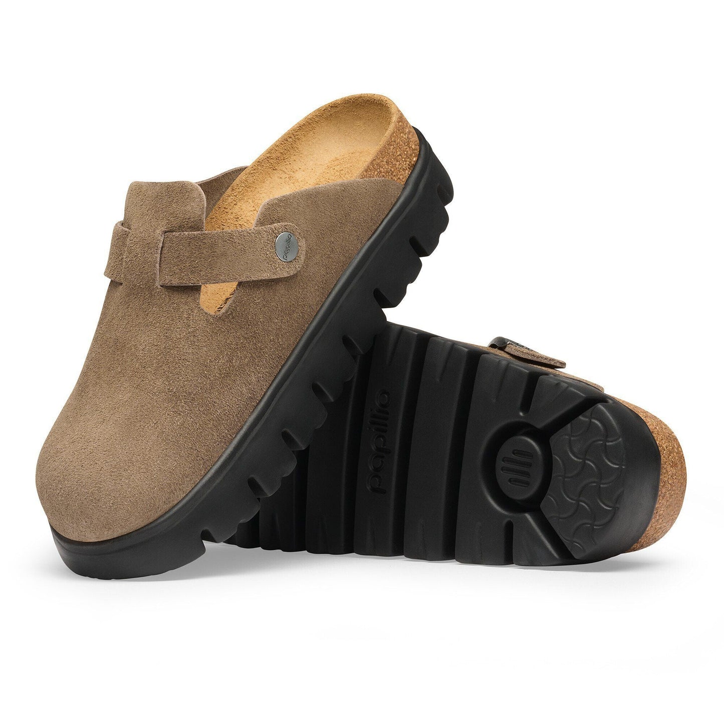 Boston Chunky | Suede | Gray Taupe - clog - Birkenstock