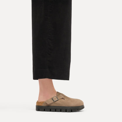 Boston Chunky | Suede | Gray Taupe - clog - Birkenstock