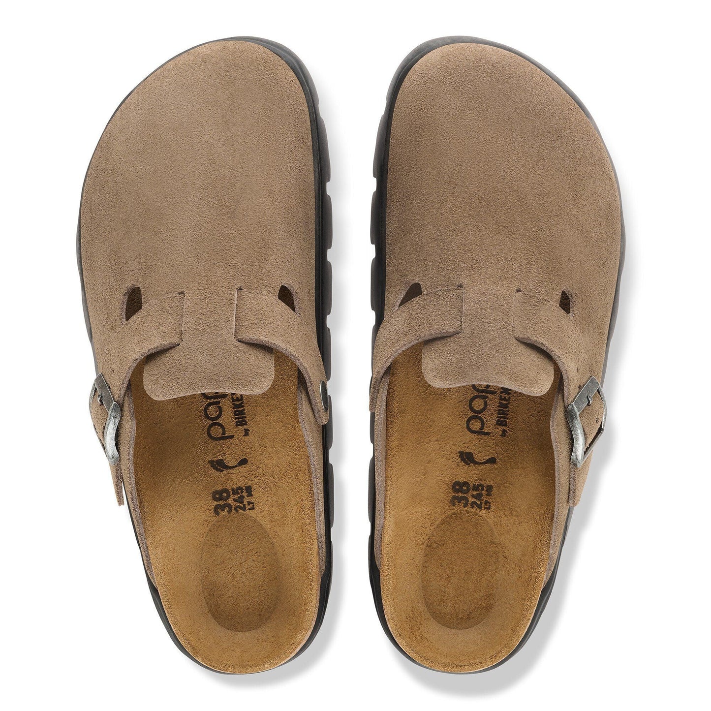 Boston Chunky | Suede | Gray Taupe - clog - Birkenstock