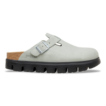 Boston Chunky | Suede | Pure Sage - Clog - Birkenstock