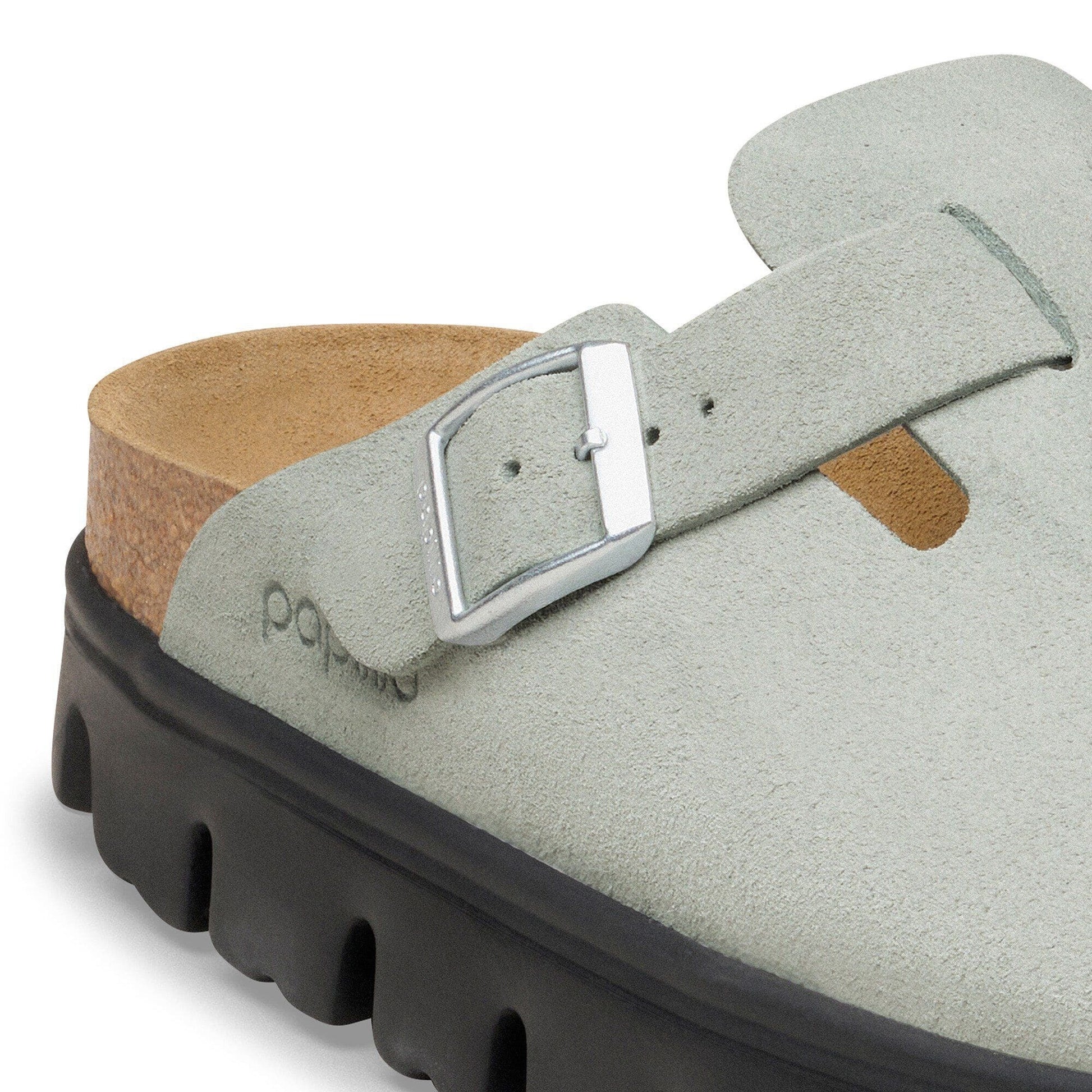 Boston Chunky | Suede | Pure Sage - Clog - Birkenstock