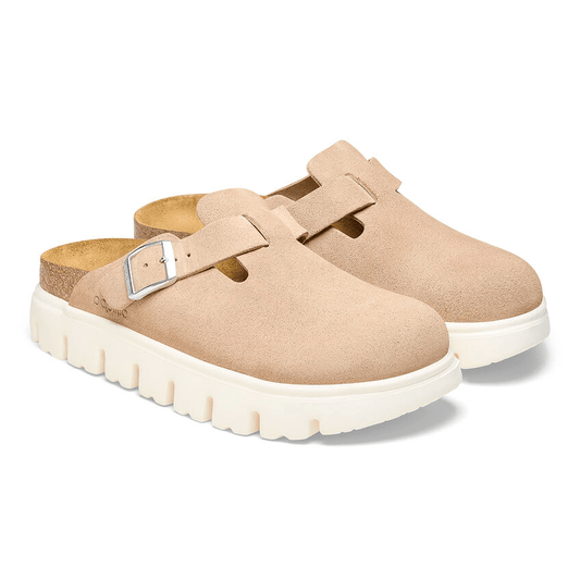 Boston Chunky | Suede | Warm Sand - Clog - Birkenstock