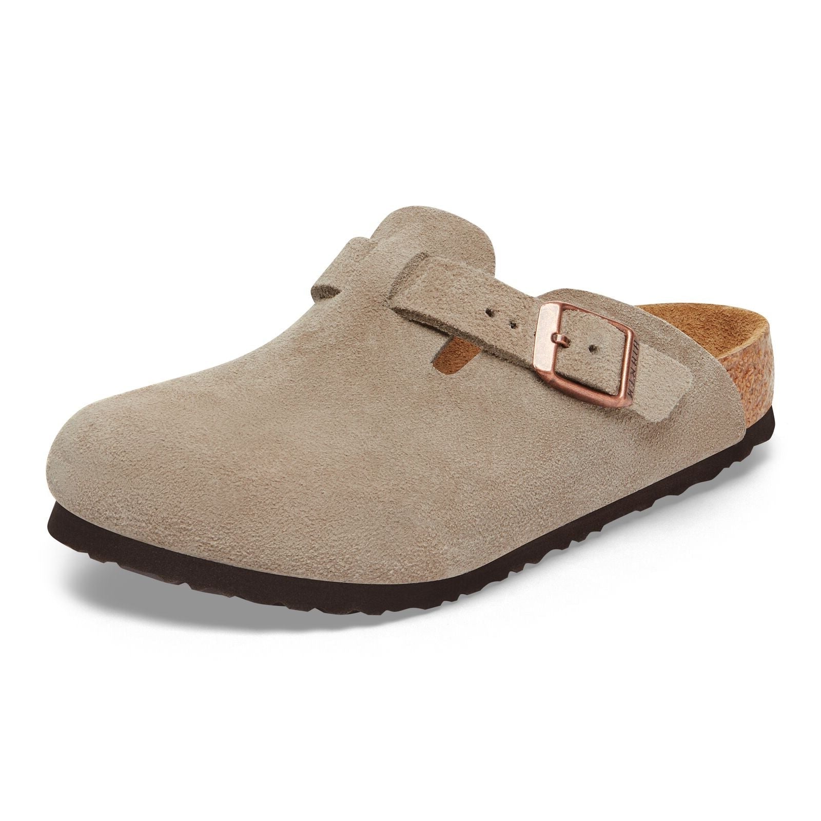 Boston | Kids | Suede | Taupe - Clog - Birkenstock