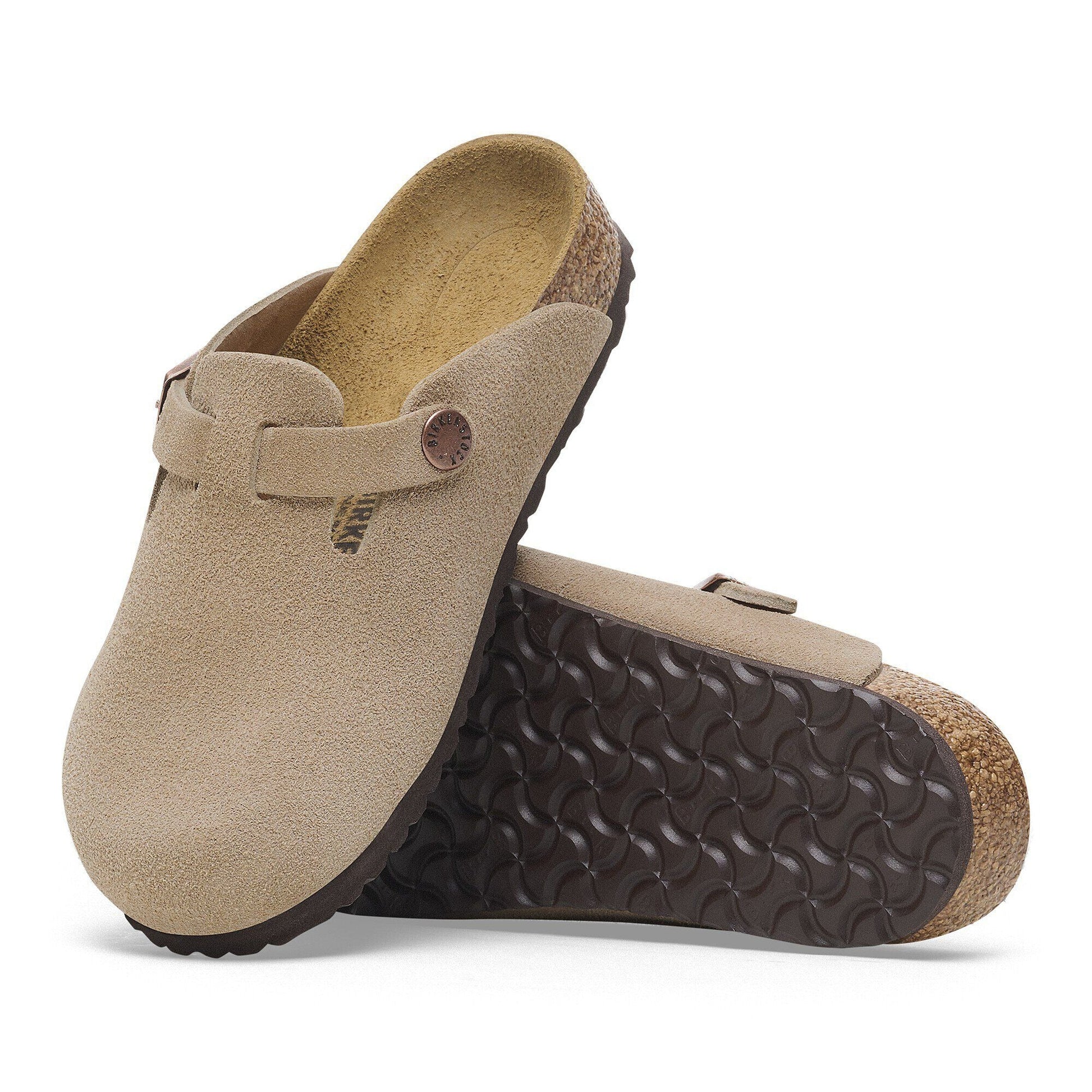Boston | Kids | Suede | Taupe - clog - Birkenstock