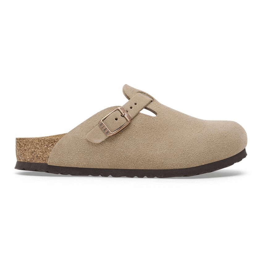 Boston | Kids | Suede | Taupe - Clog - Birkenstock