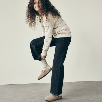 Boston | Kids | Suede | Taupe - clog - Birkenstock