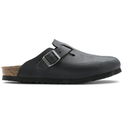 Boston | Oiled Leather | Black - clog - Birkenstock