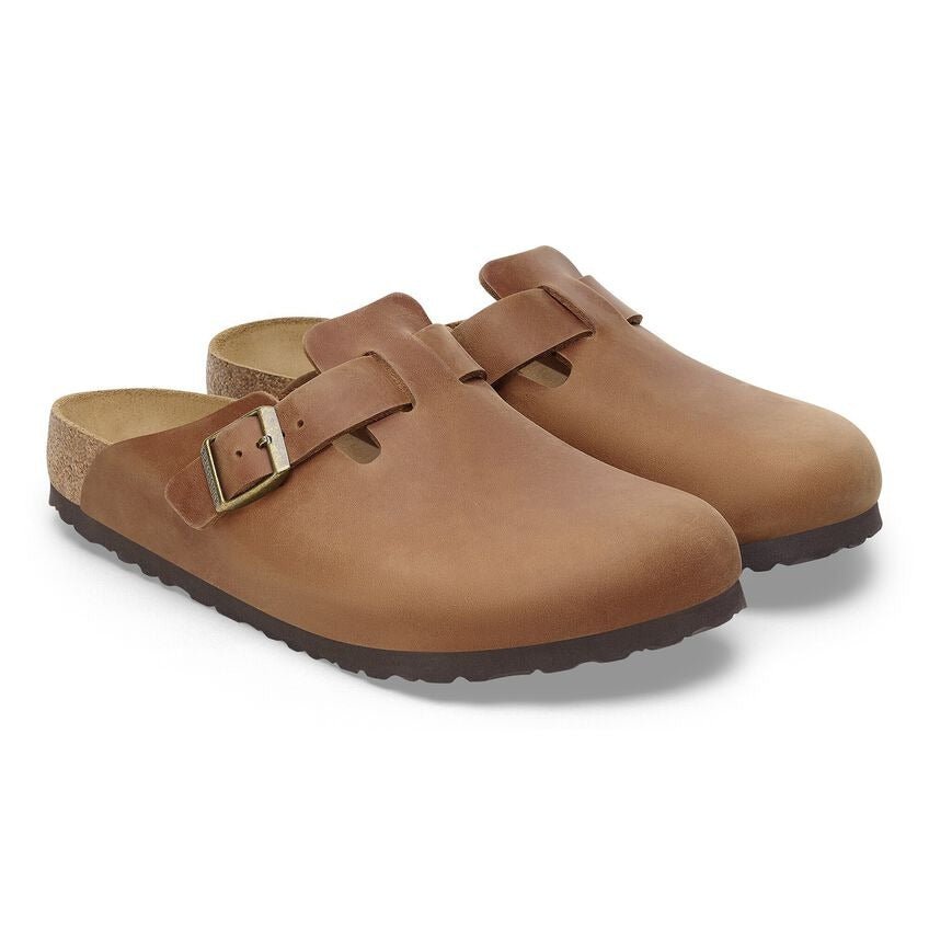 Boston | Oiled Leather | Cognac - Clog - Birkenstock