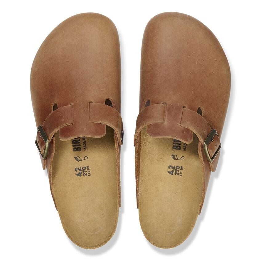 Boston | Oiled Leather | Cognac - Clog - Birkenstock