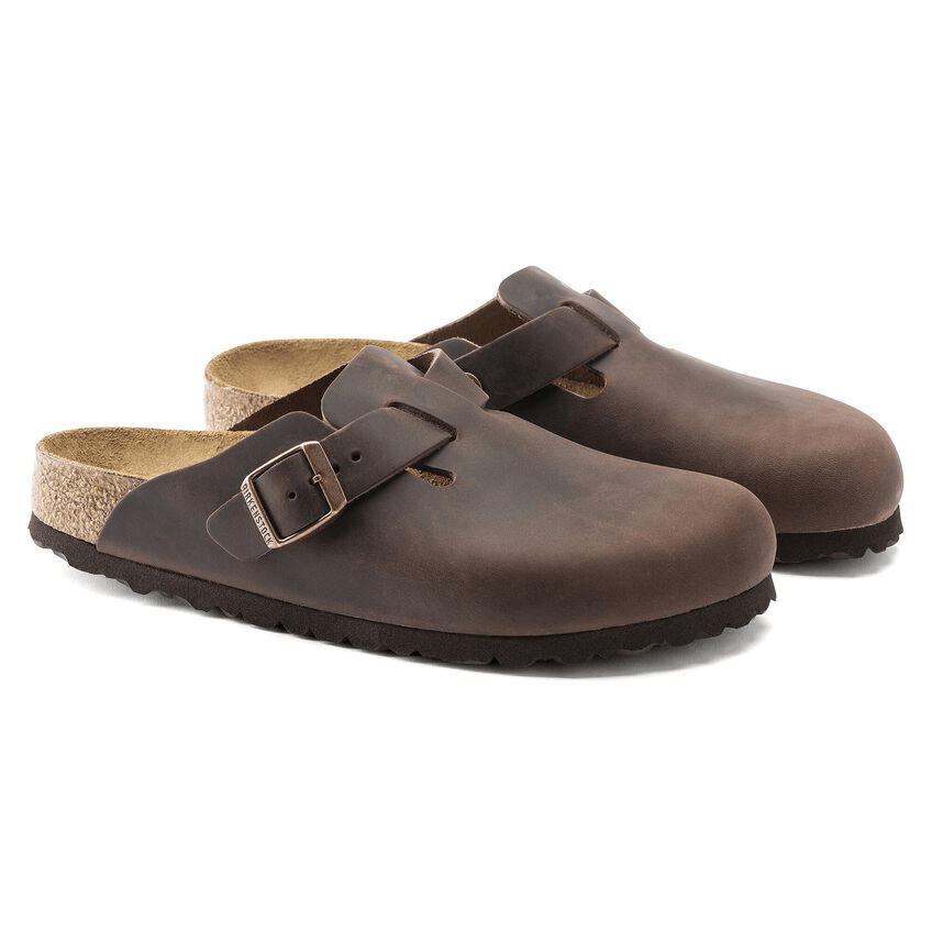 Boston | Oiled Leather | Habana Brown - Clog - Birkenstock