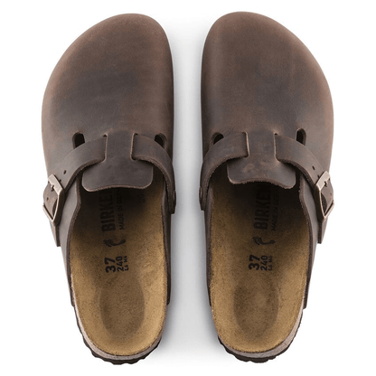 Boston | Oiled Leather | Habana Brown - Clog - Birkenstock