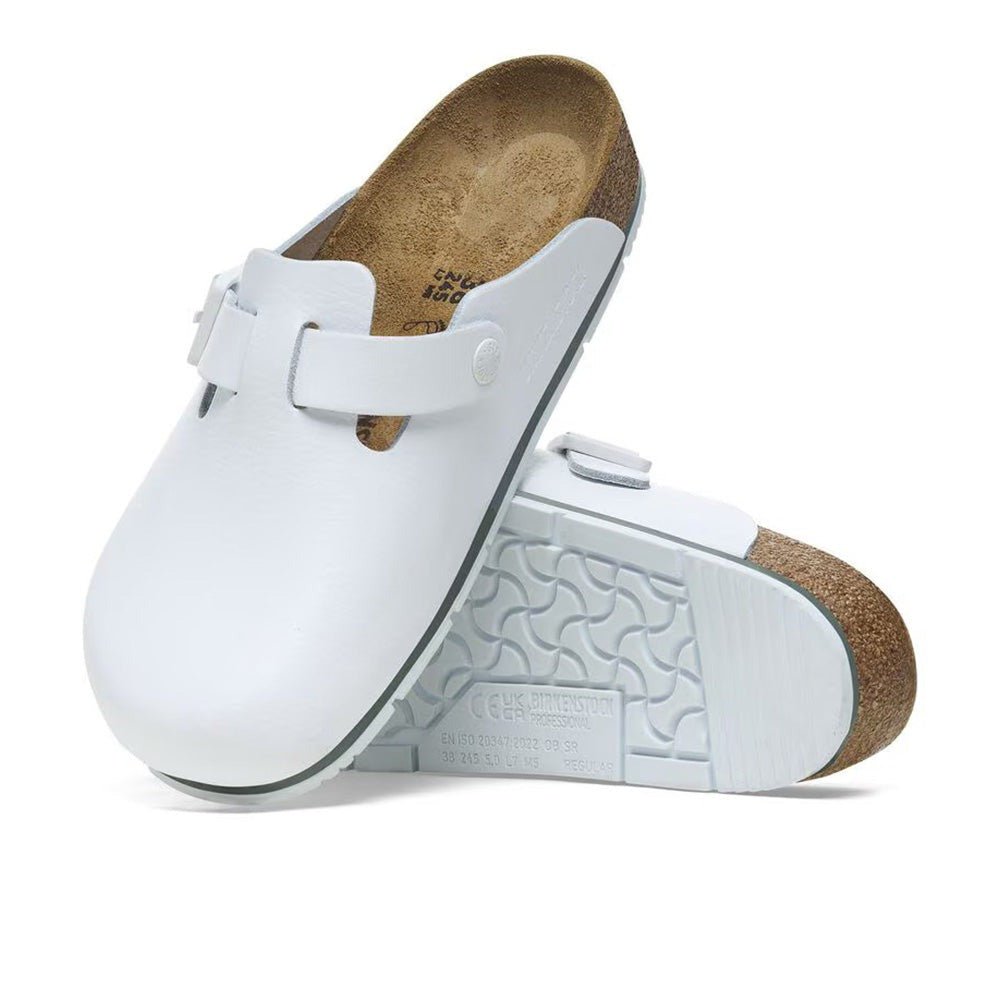 Boston Pro | Leather | White - Clog - Birkenstock