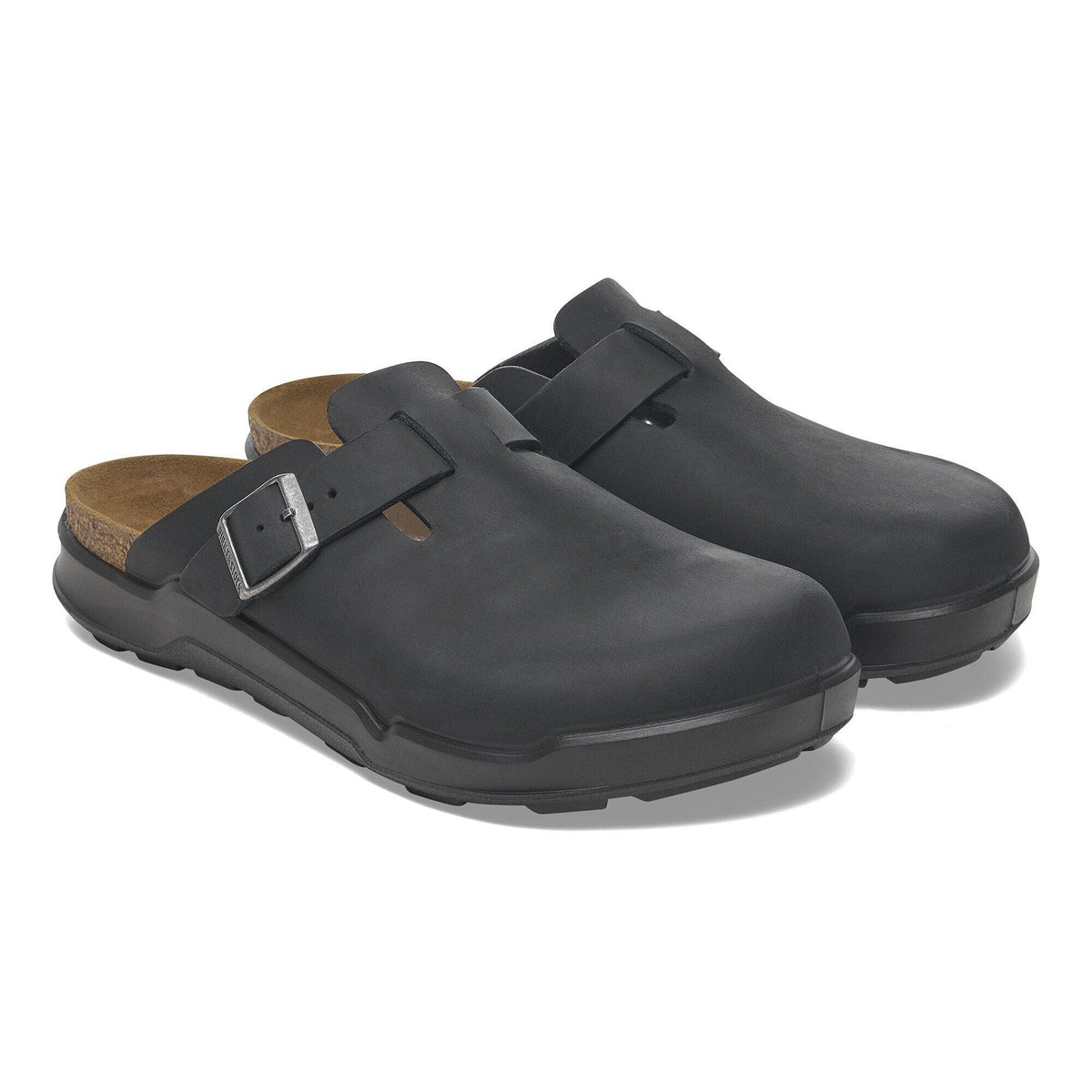 Birkenstock Boston black men’s shoes with skid proof work sole Birkenstock Boston Essentials - FREE Shipping & FREE Returns  main image 4