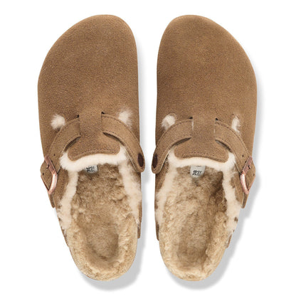 Boston Shearling | Suede | Dark Tea - clog - Birkenstock