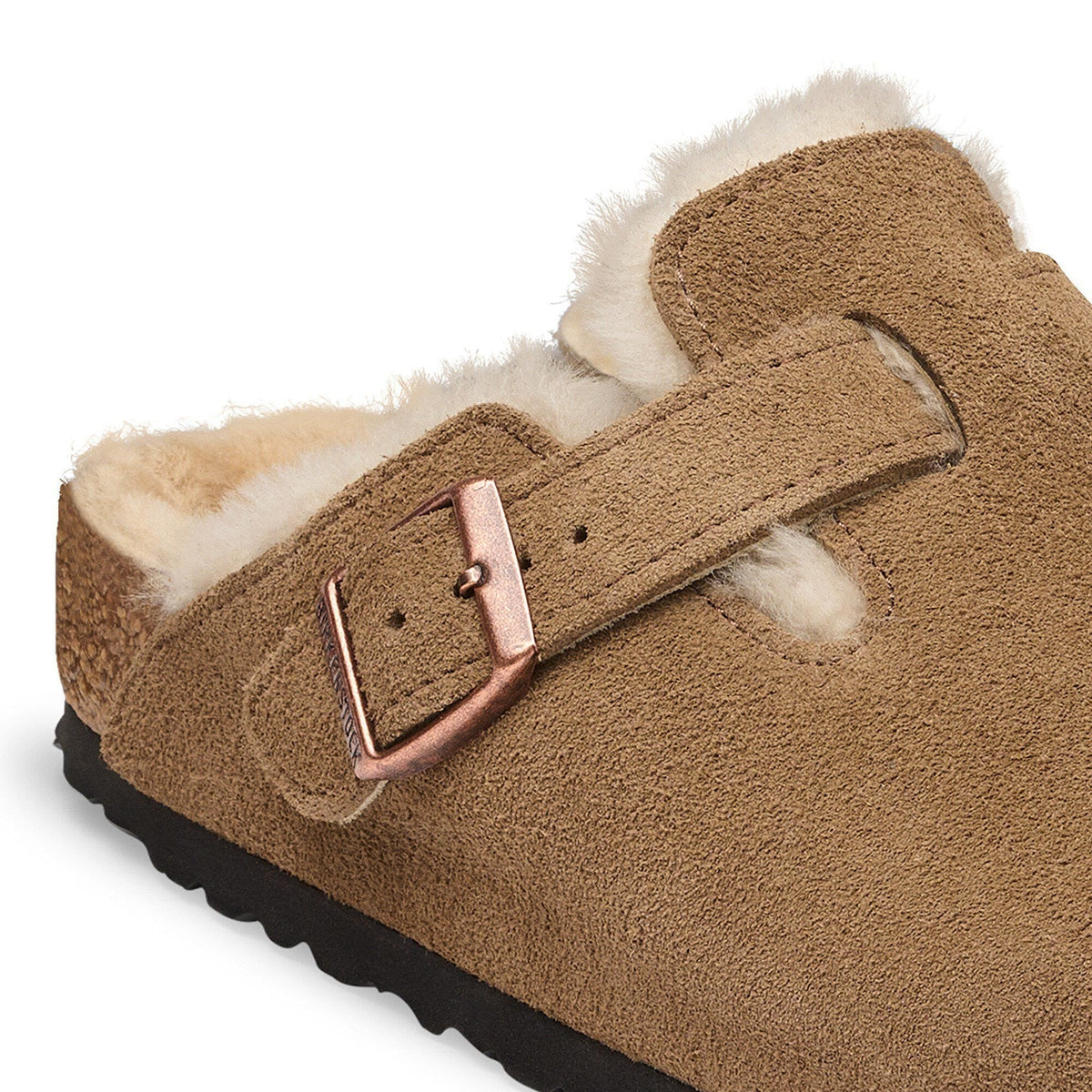 Boston Shearling | Suede | Dark Tea - clog - Birkenstock