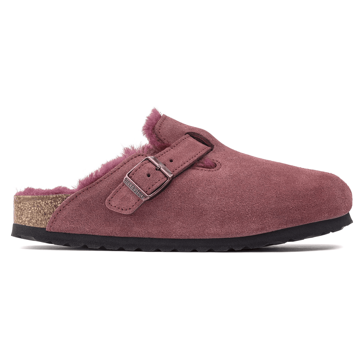 Boston Shearling | Suede | Maroon - Clog - Birkenstock