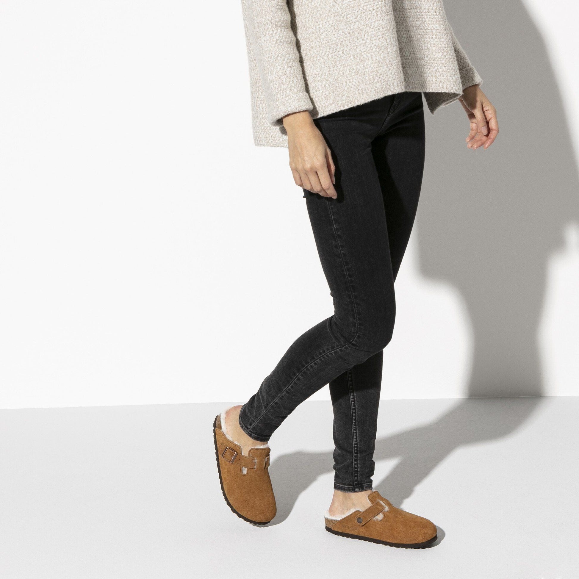 Boston Shearling | Suede | Mink - clog - Birkenstock