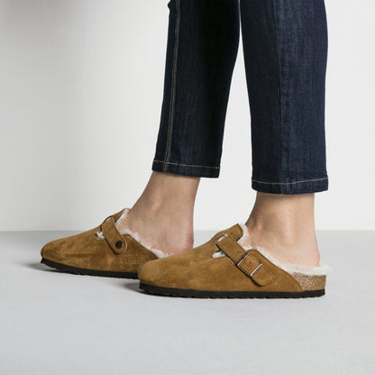 Boston Shearling | Suede | Mink - clog - Birkenstock