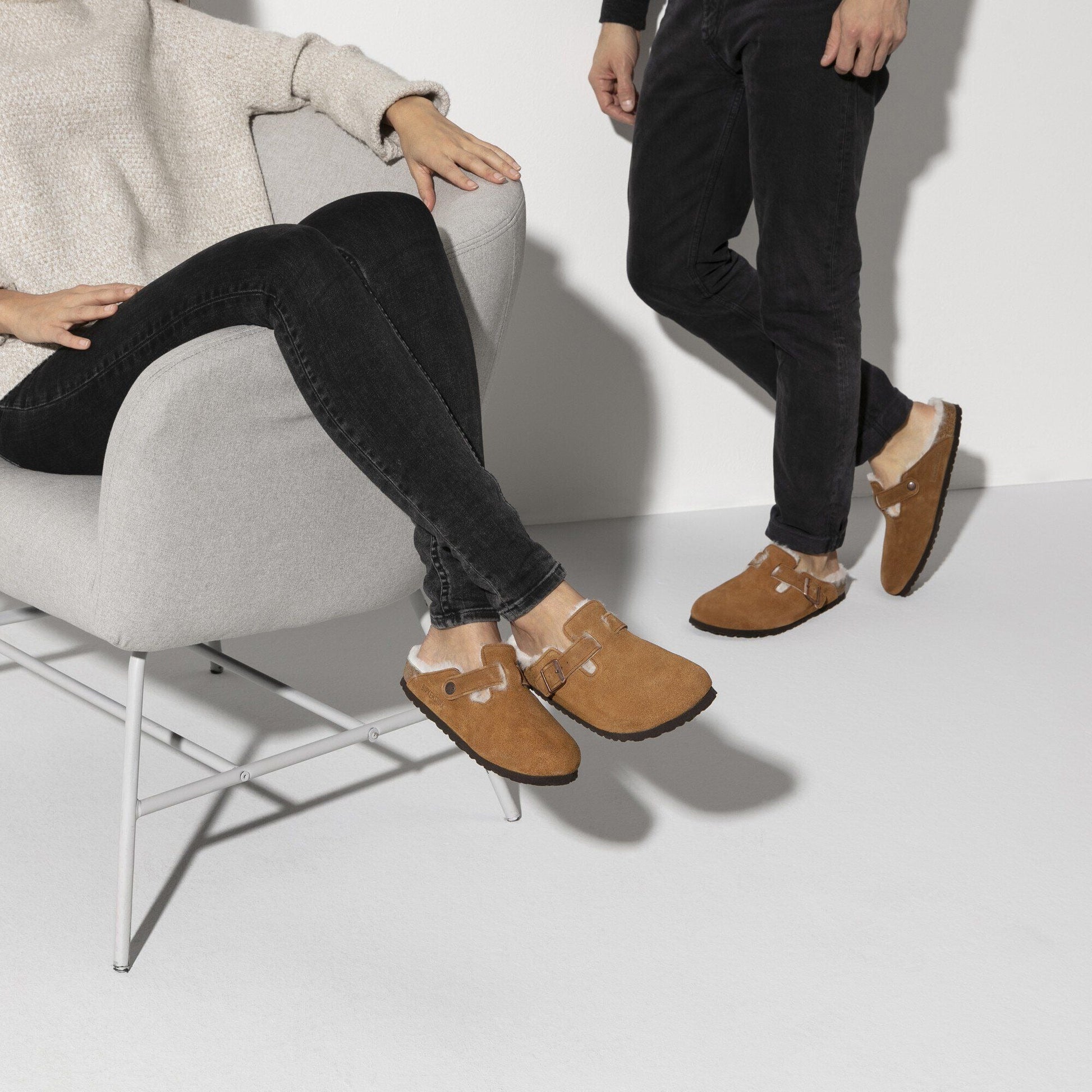 Boston Shearling | Suede | Mink - clog - Birkenstock