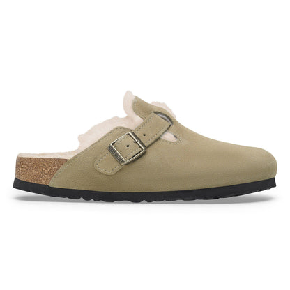 Boston Shearling | Suede | Taupe - clog - Birkenstock