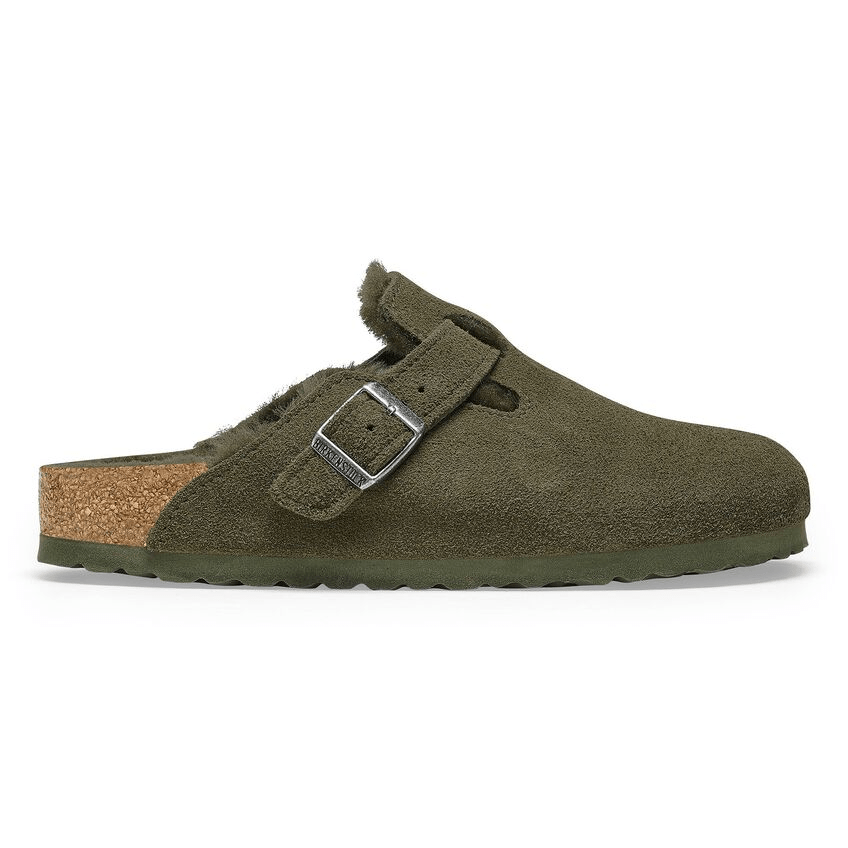 Boston Shearling | Suede | Thyme - Clog - Birkenstock