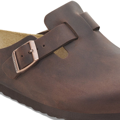 Boston | Soft Footbed | Oiled Leather | Habana Brown - clog - Birkenstock