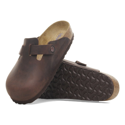 Boston | Soft Footbed | Oiled Leather | Habana Brown - clog - Birkenstock